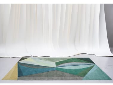 NARCISO - Handmade rectangular wool rug by Tacchini