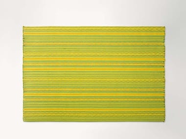 NAVAJO - Rectangular striped fabric rug by Paola Lenti