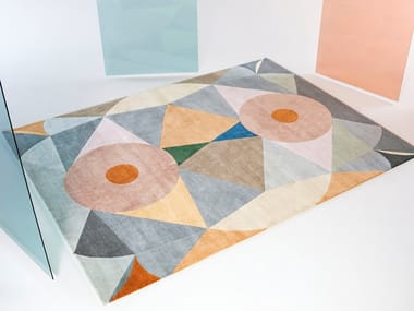 RITUALE - Handmade rectangular wool rug by Tacchini