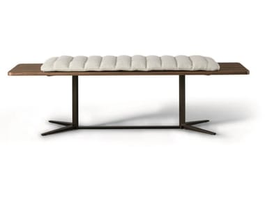 NELSON - Walnut bench by Bonaldo