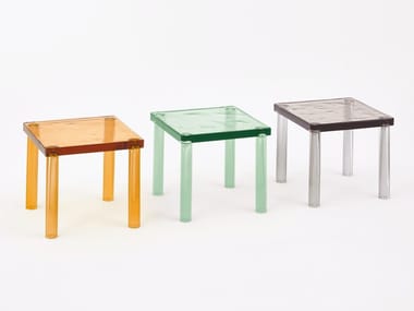 NESTING - Square Murano glass coffee table by Glas Italia