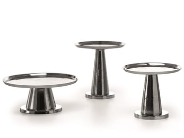 NEXT 141/142/144 - Low round aluminium coffee table by Gervasoni