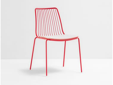 NOLITA 3651 - Stackable metal garden chair by Pedrali