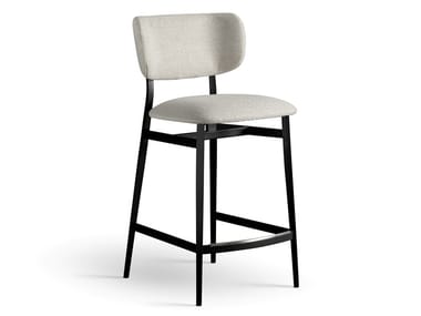 NOOR TOO - Fabric stool with back by Bonaldo