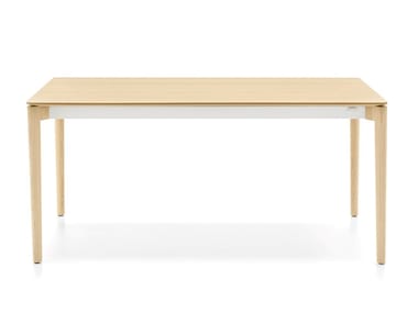 NORDIC - Extending rectangular solid wood table by Calligaris