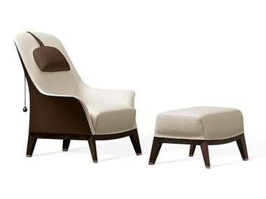 NORMAL - Armchair with armrests by Giorgetti