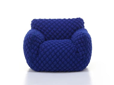 NUVOLA 05 - Fabric armchair with removable cover with armrests by Gervasoni