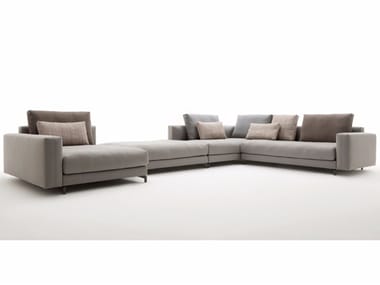 ROLF BENZ 007 NUVOLA - Corner fabric sofa by Rolf Benz