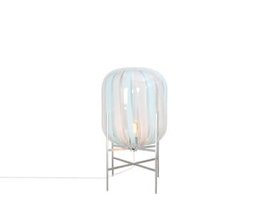 ODA STRIPES - Blown glass floor lamp by Pulpo