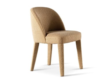 ODETTE UNO - Fabric chair with removable cover by Meridiani