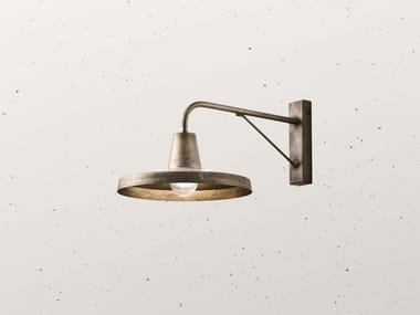 OFFICINA 268.03 - Iron wall lamp with fixed arm by Il Fanale