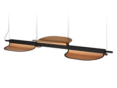 OMMA S3 - LED wood veneer pendant lamp by LZF