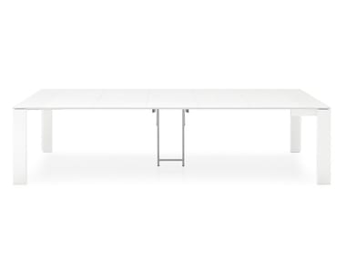 OMNIA - Extending rectangular wooden console table by Calligaris