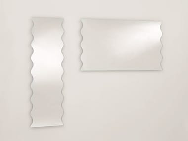 ONDA - Rectangular wall-mounted mirror by Glas Italia