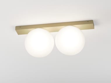 OONO ON 2 - LED metal and glass ceiling lamp by Delta Light