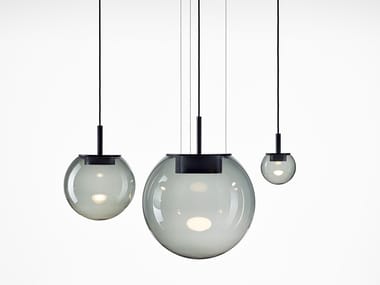 ORBIS - Blown glass pendant lamp by Brokis