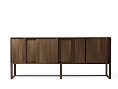 ORIGAMI - Wooden sideboard with doors by Giorgetti