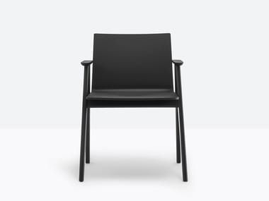 OSAKA 2815 - Ash chair with armrests by Pedrali