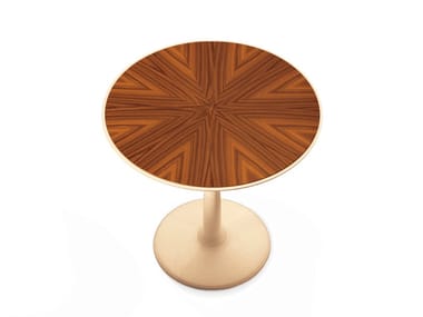 OTI - Round wooden coffee table by Giorgetti