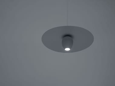 OVONELPIATTO - Metal pendant lamp by Davide Groppi