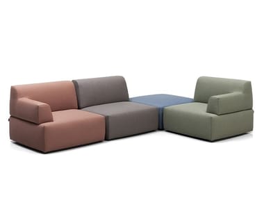 PALCHETTO - Corner fabric garden sofa by Kristalia