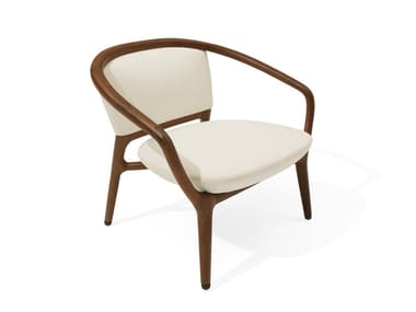 PAMINA - Upholstered fabric armchair with armrests by Giorgetti