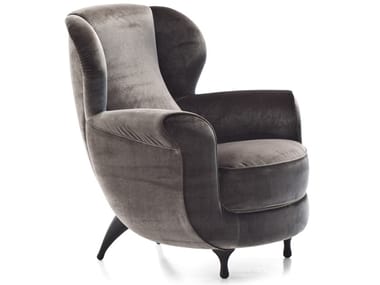 PAPY BERGERE - Bergere armchair with armrests by Moroso