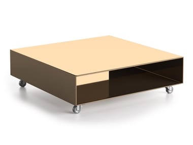 PATIO - Low glass coffee table by Natuzzi Italia