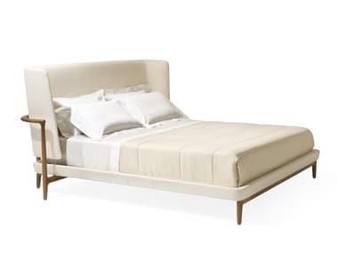 PEGASO - Double bed with upholstered headboard by Giorgetti