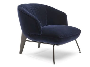 PENELOPE - Fabric easy chair with armrests by Natuzzi Italia