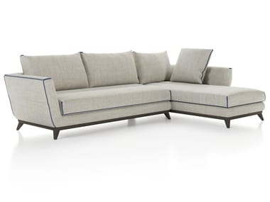 PERFECT DREAM - Sectional fabric sofa with chaise longue by Liu Jo Living Collection