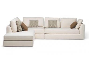 PHOENIX - Corner sectional fabric sofa by Misuraemme