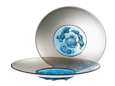 PIATTO DI TAPIO - Blown glass centerpiece by Venini