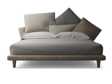 PICABIA - Fabric double bed with upholstered headboard by Bonaldo