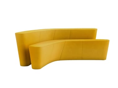 POLAR PERCH - Modular bench with back by Tacchini