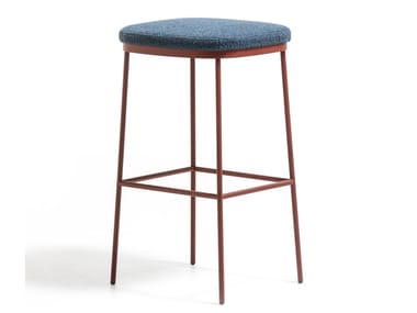 PRECIOUS - Upholstered steel stool by Moroso