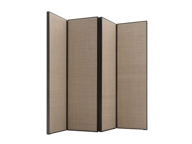 PRIVATUS - Raffia screen with extruded aluminium support by Maxalto