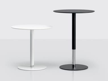 PTB - Height-adjustable round coffee table by Kristalia