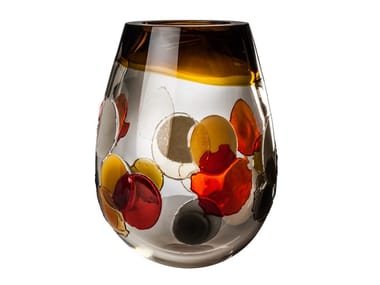 PYROS - Handmade blown glass vase by Venini