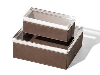 LEATHER CASE - Leather storage box by Poltrona Frau