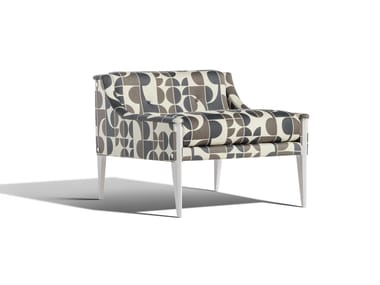 DEZZA 12 - Fabric armchair with armrests by Poltrona Frau