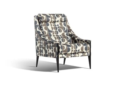 DEZZA 48 - Fabric armchair with armrests by Poltrona Frau