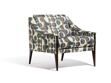 DEZZA 24 - Fabric armchair with armrests by Poltrona Frau