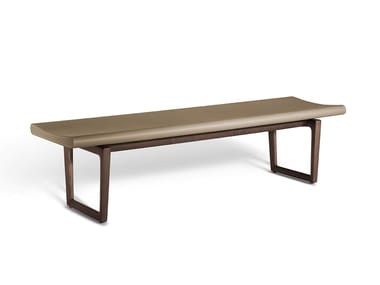 FIDELIO - Leather bench by Poltrona Frau