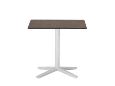 QUATTRO OCCASIONAL TECHNICAL STONE SQUAR - Square Techstone coffee table with 4-star base by Andreu World