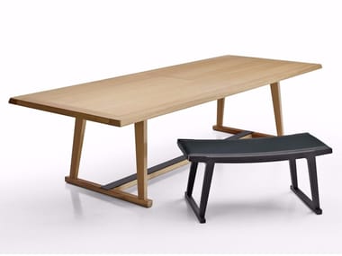 RECIPIO '14 - Rectangular oak table by Maxalto