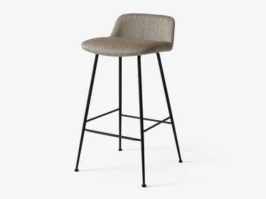 RELY HW83 - High fabric stool with footrest by &tradition