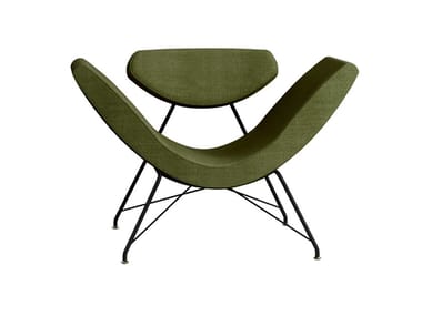 REVERSIVEL - Upholstered fabric easy chair with armrests by Tacchini