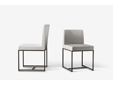 RIDER - Upholstered fabric chair by Meridiani