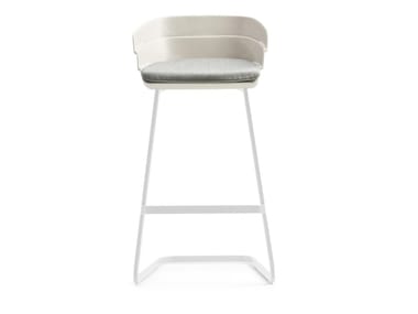 RIFT - Cantilever high polypropylene stool by Moroso